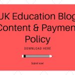 UK Education Blog banner for policy