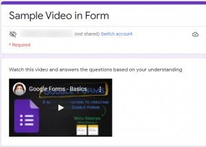Collect Lab Data with Google Forms sample video