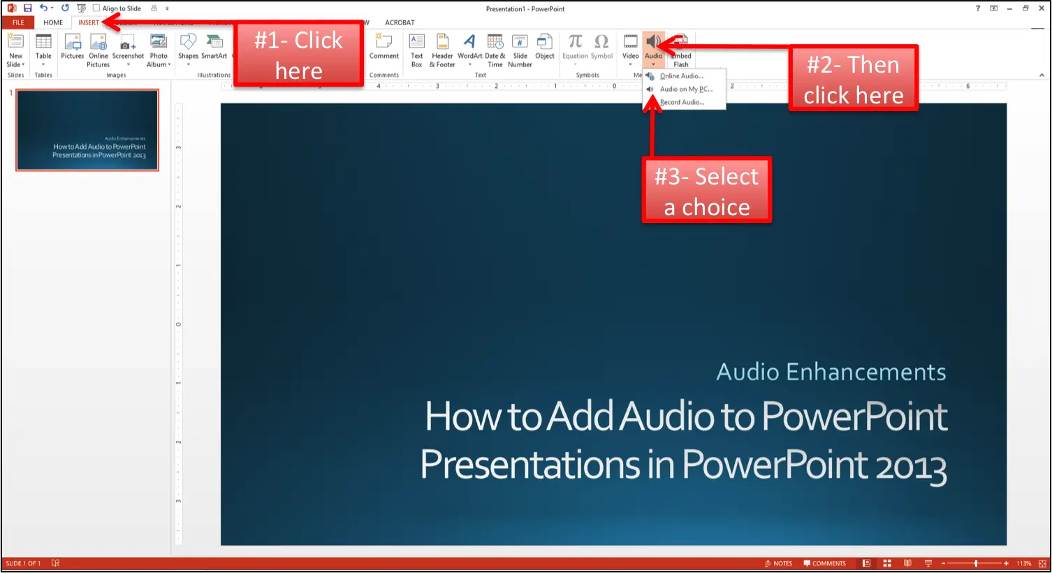 the use of slide presentations in a classroom