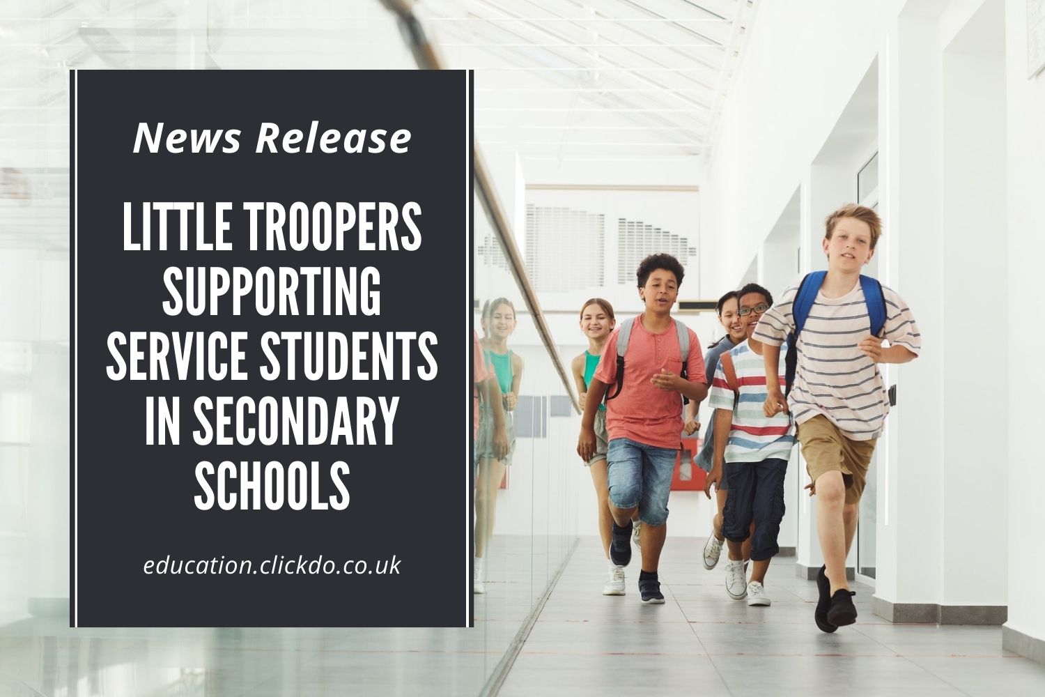 News Release Little Troopers Supporting Service Students in Secondary Schools