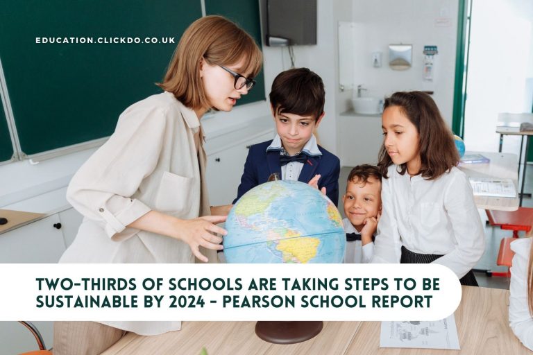News Release: Two-thirds of English schools are taking steps to be more sustainable by 2024 says new Pearson School Report