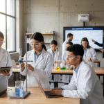 students-using-digital-titrator-in-school-laboratory-to-learn-real-world-science-skills