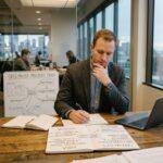 rofessional making a career decision between MBA and ema
