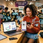 UK university student comparing student discounts