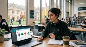UK-university-student-studying-at-a-desk-with-a-laptop