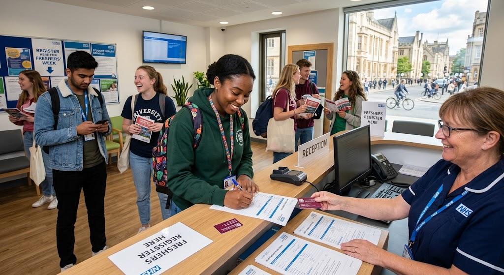student-registering-at-a-modern-gp-reception