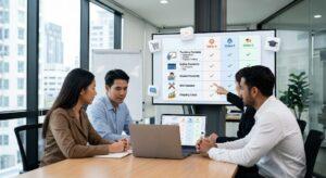 an-education-team-comparing-different-education-website-platforms