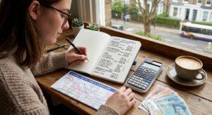 a-student-preparing-a-travel-budget-for-london-city-break