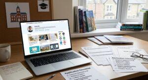 laptop-displaying-a-well-designed-student-portfolio-alongside-university-application-documents
